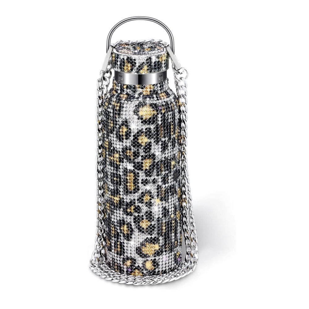 Brand New Diamond Water Bottle Bling Rhinestone Stainless Steel Thermal Bottle